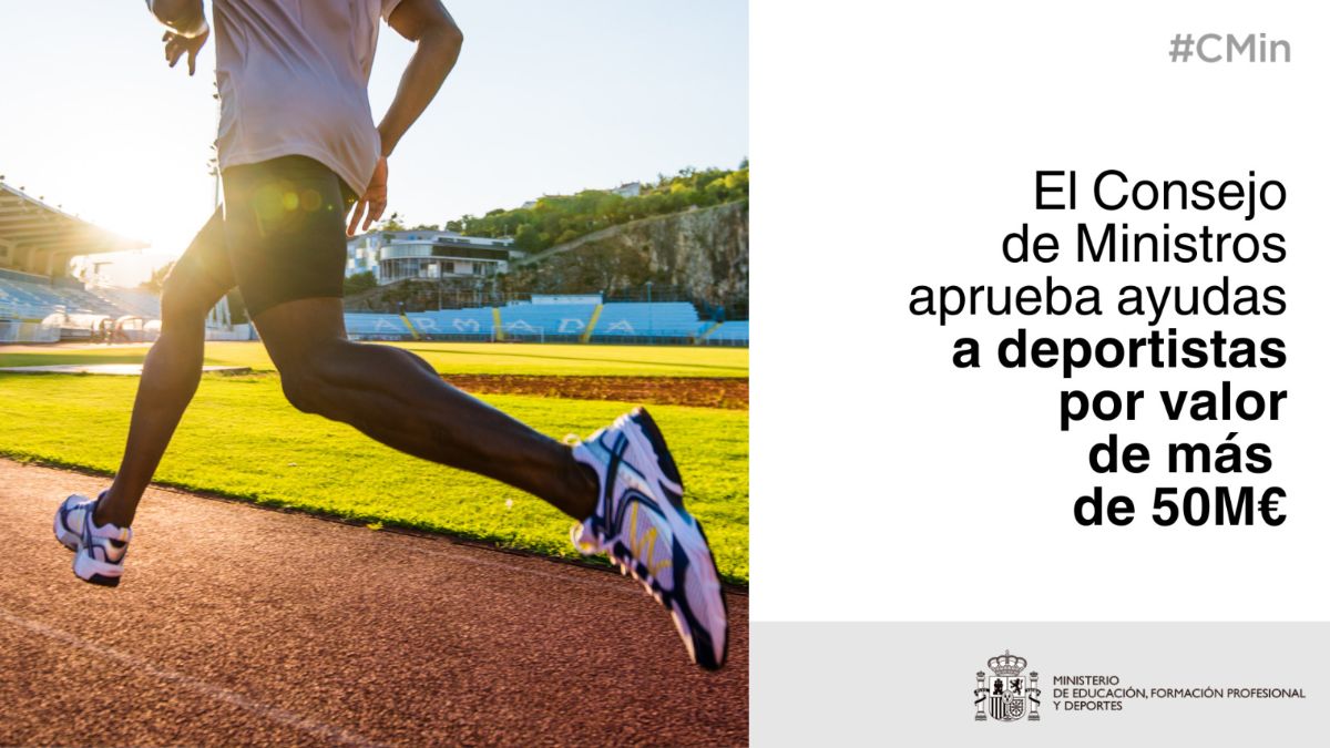 El Gobierno aprueba ayudas a deportistas por valor de más de 50 millones de euros