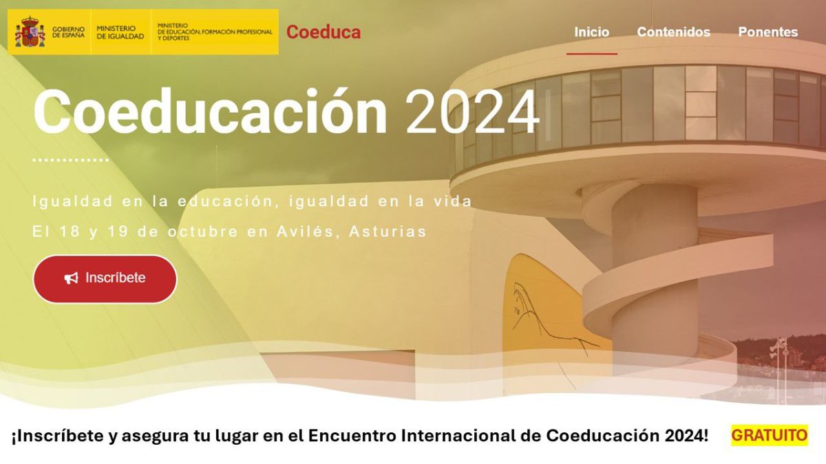 Avilés acoge el ‘Encuentro Internacional de Coeducación: Igualdad en la coeducación, igualdad en la vida’ impulsado por los ministerios de Igualdad y Educación