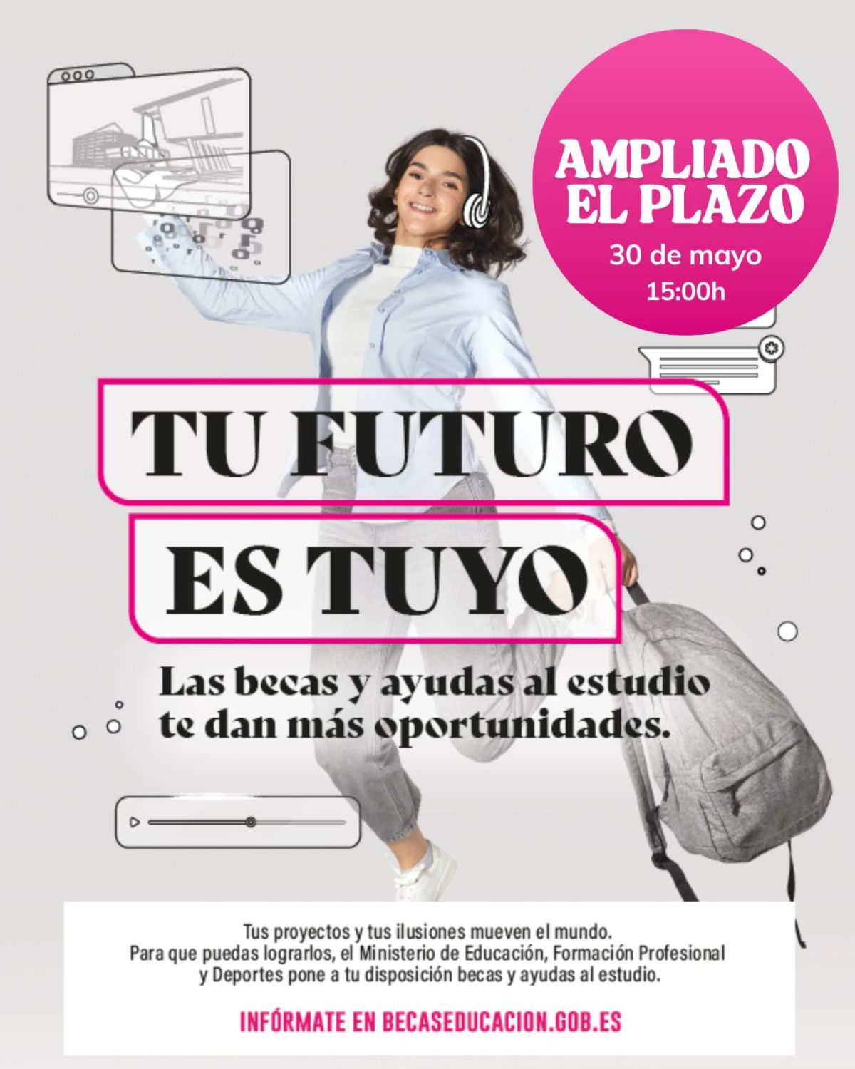 Ampliado hasta el 30 de mayo el plazo para solicitar las becas del curso 2025-2026
