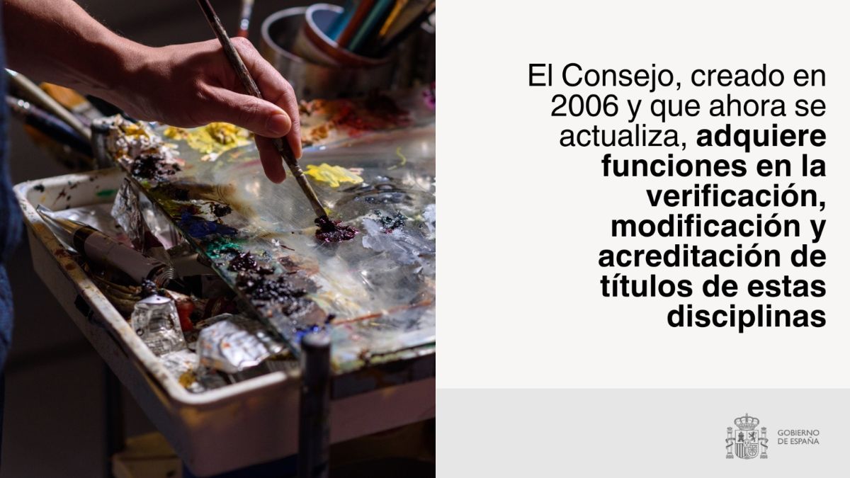 El Gobierno aprueba el real decreto que regula la composición y funciones del Consejo Superior de Enseñanzas Artísticas