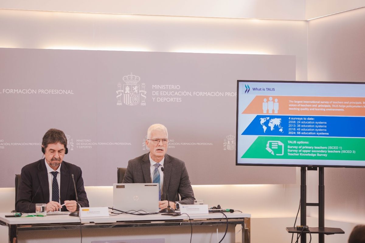 El profesorado en España muestra uno de los niveles de satisfacción con su trabajo más altos de la OCDE y la UE