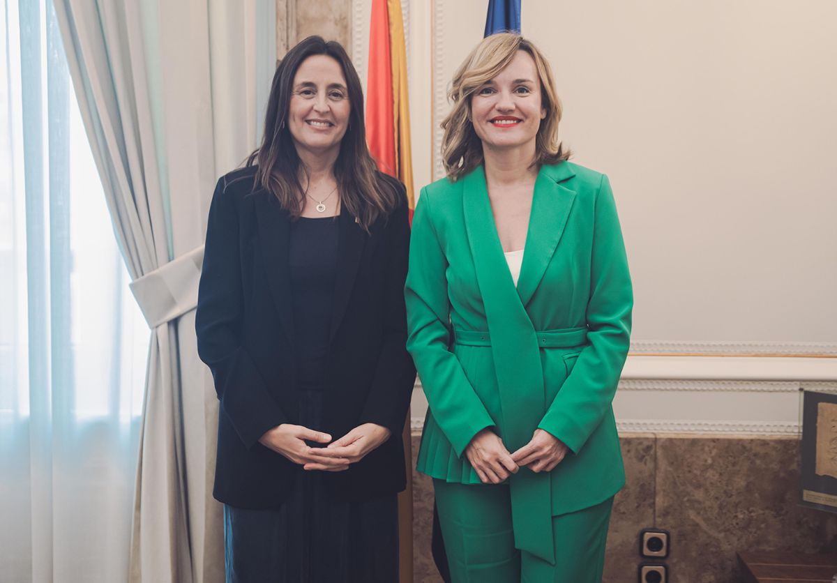Pilar Alegría se reúne con la consejera de Educación de Cataluña, Esther Niubó