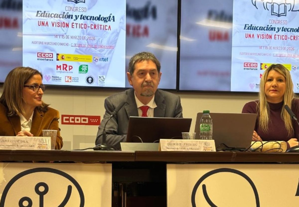 El secretario de Estado inaugura el Congreso de Educación y Tecnología de CCOO