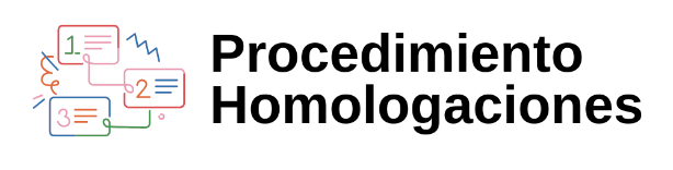 Procedimiento Homologaciones