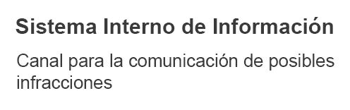 Sistema Interno de Información