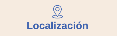 "Localización - Encontrar ubicación y direcciones" Etiqueta aria-label: "Pestaña de localización"