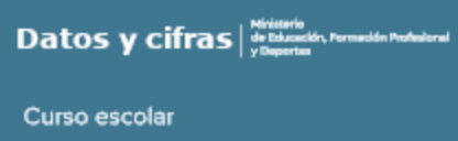 Datos y cifras del curso escolar