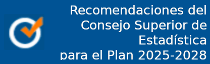 Banner que enlaza con las recomendaciones del Consejo Superior de Estadísitica
