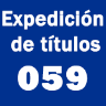 Tasa 059: expedición de títulos y diplomas académicos, docentes y profesionales