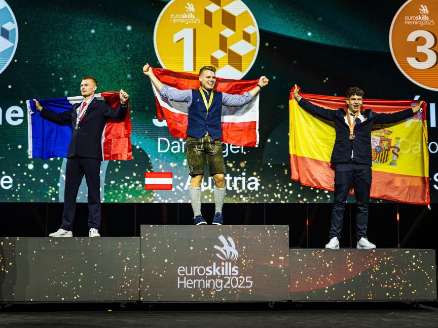 La selección española logra ocho medallas, una de bronce y siete de excelencia, en el EuroSkills de Herning (Dinamarca)