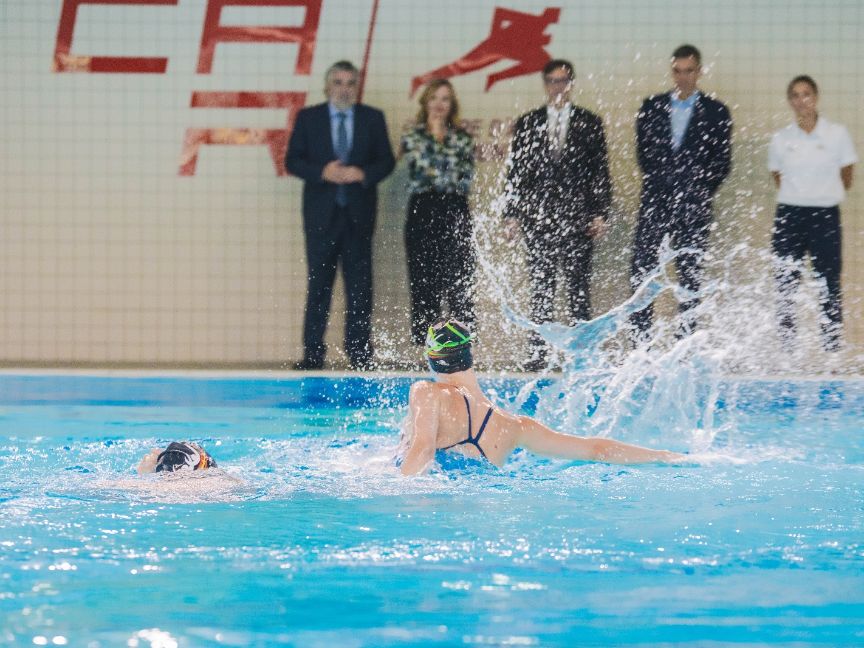 Pedro Sánchez y Pilar Alegría vistan el Centro de Alto Rendimiento de Sant Cugat