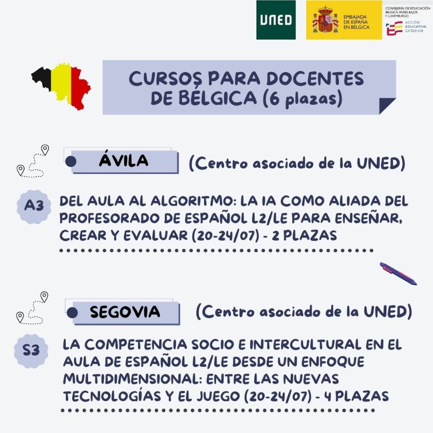 cursos para Bélgica