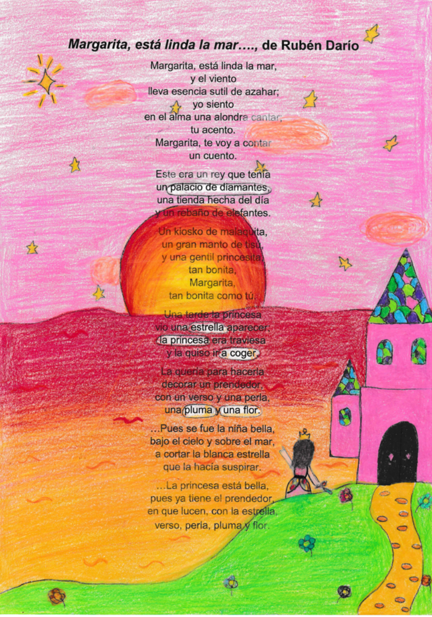 Primer puesto. Nivel A2.2-B1.1 Autora: Loraine Peyrés Tajes. Margarita, está linda la mar... Rubén Darío