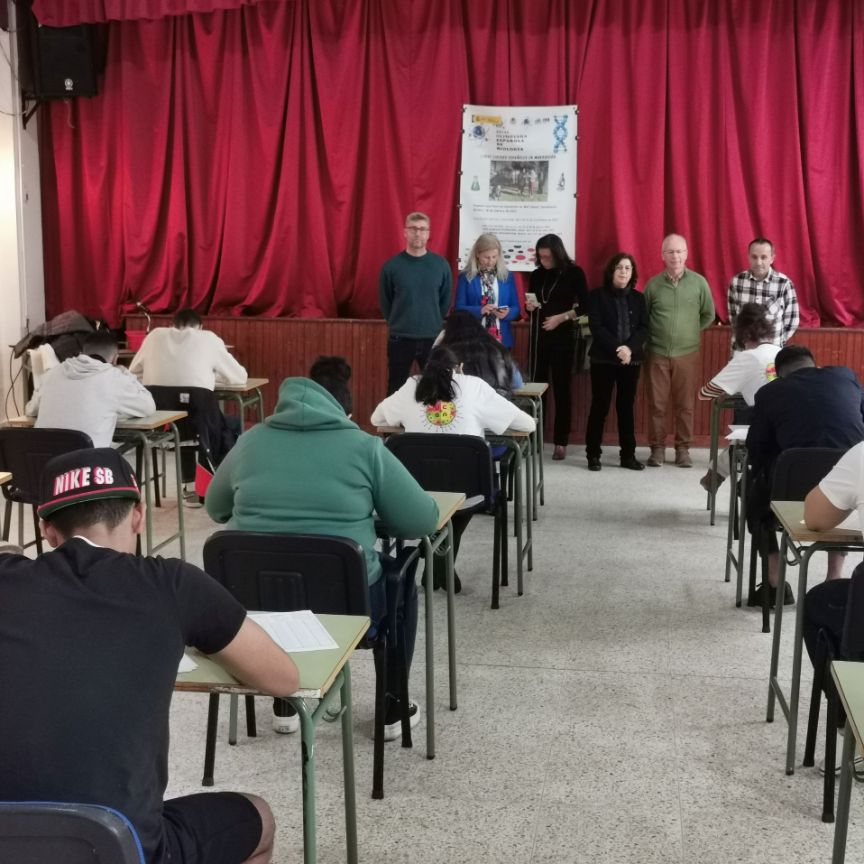 Realización de la prueba individual en el IE "Juan Ramón Jiménez" de Casablanca