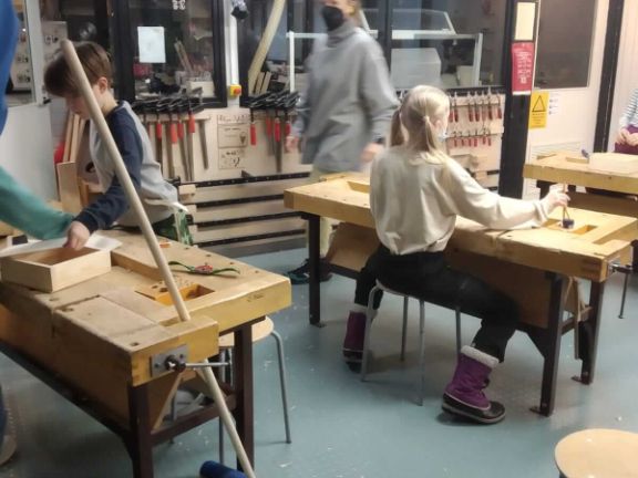 Actividad en una de las aulas de la institución