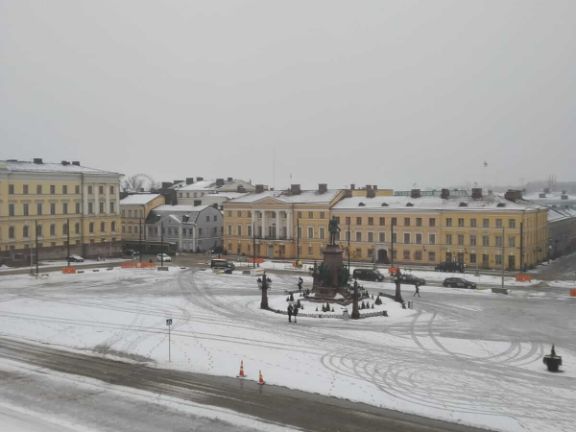La plaza principal de Helsinki