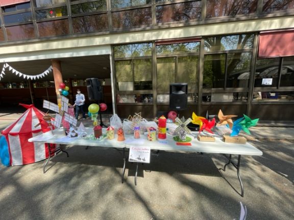 La zona de manualidades realicionadas con el Quijote