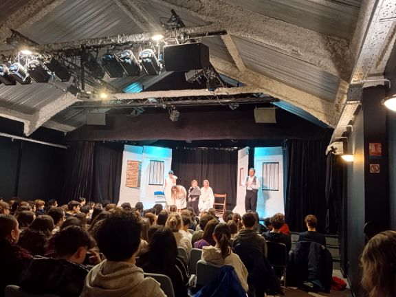 Un momento de la representación de Bernarda Alba