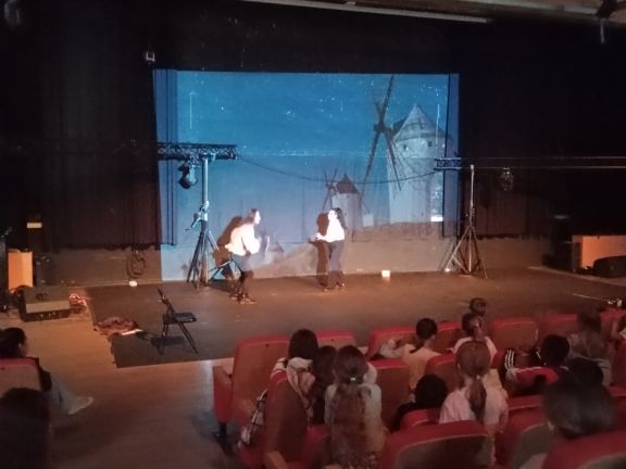 Un momento de la obra de teatro