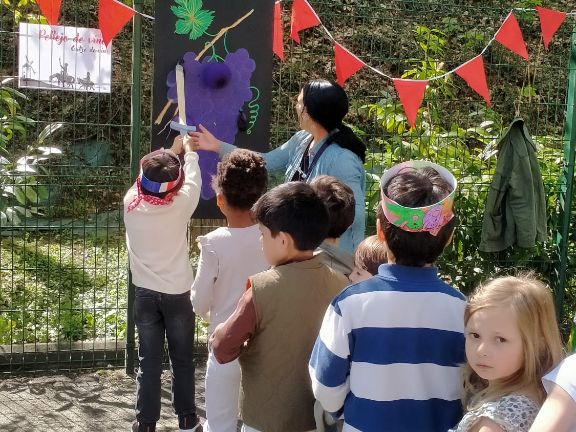 Una de las actividades de la yincana en Schnappper