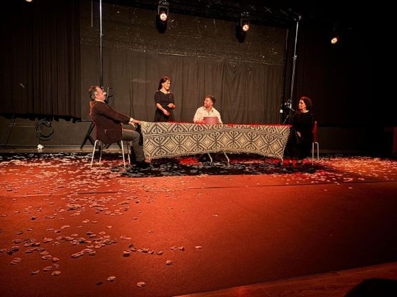 Una de las escenas de la obra