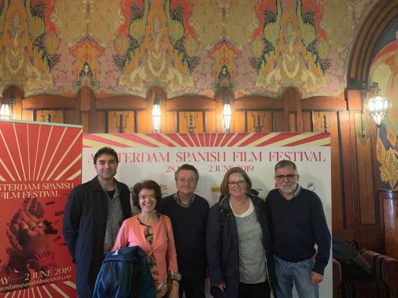 Profesores de las Secciones de Ámsterdam y Leiden en el festival de cine