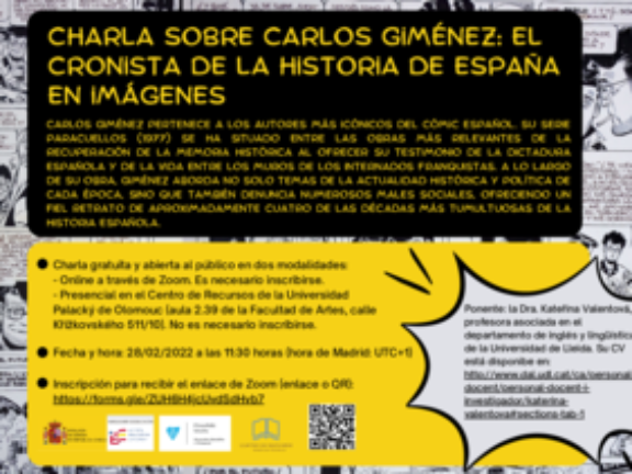 Charla sobre Carlos Giménez: el cronista de la historia de España en imágenes