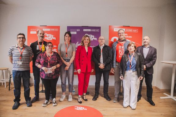Pilar Alegría interviene en el XIV Congreso regional de CCOO Aragón