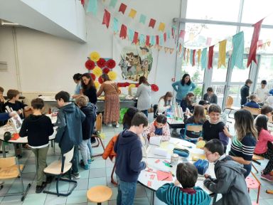 Alumnos en una de las actividades del Liceo