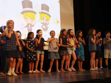 Otra clase durante su actuación