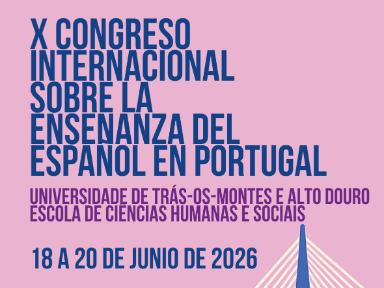 El cartel presenta una ilustración estilizada del icónico Puente de Vila-Real, con un diseño en colores azul y rosa