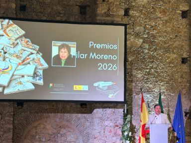 Andrés en la entrega de premios Pilar Moreno 2026