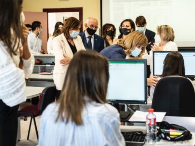 Inauguración del curso de formación profesional, aula