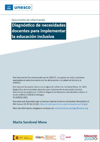 Diagnóstico de necesidades docentes para implementar la educación inclusiva.