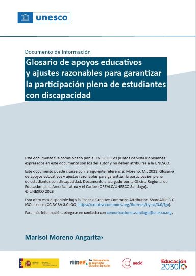 Glosario de apoyos educativos y ajustes razonables para garantizar la participación plena de estudiantes con discapacidad