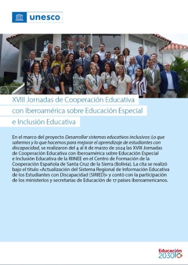 XVIII Jornadas de Cooperación Educativa con Iberoamérica sobre Educación Especial e Inclusión Educativa
