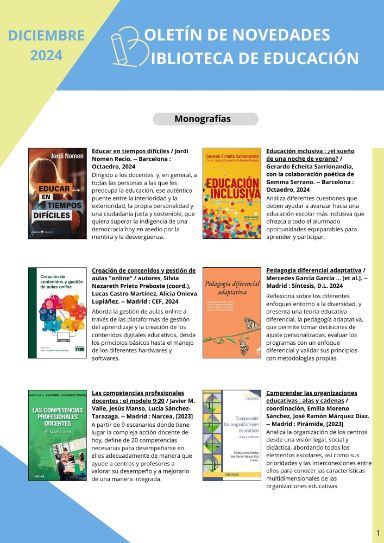 Boletín novedades Diciembre 2024