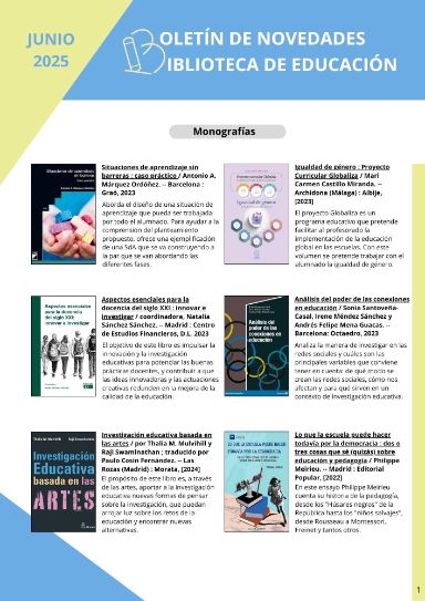 Enlace al pdf del Boletín de novedades junio 2025