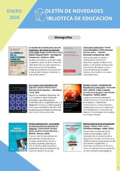 Enlace al pdf del Boletín de novedades enero 2026