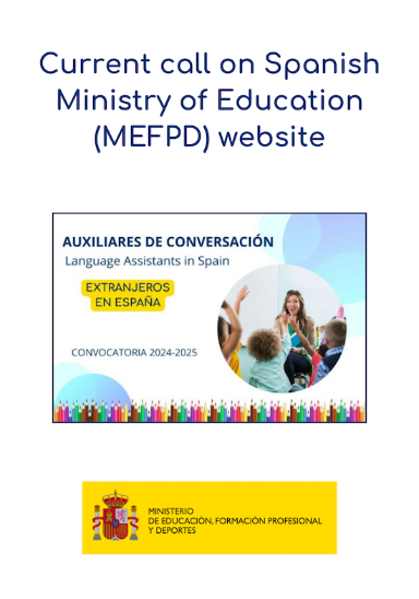 current call english language assistants spain