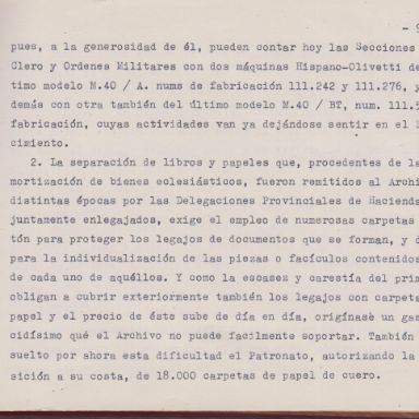 Memoria del Patronato del Archivo Histórico Nacional. ACME, Archivos y bibliotecas, L-1741/bis, p.9