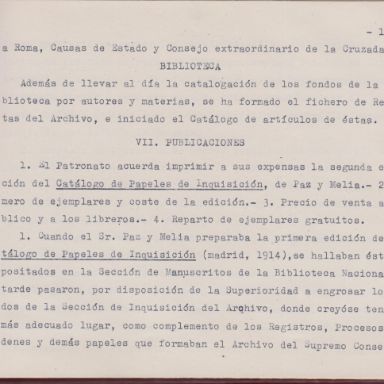 Memoria del Patronato del Archivo Histórico Nacional. ACME, Archivos y bibliotecas, L-1741/bis, p.17