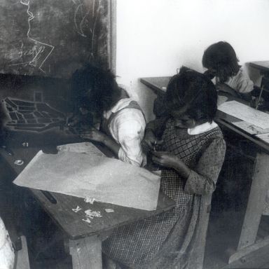 Misión Cultural en Viana do Bolo (Ourense). ACME. Comisaría de Extensión Cultural. Signatura 79311_s13_f0002. Año ¿1958?. Fotógrafo: Eugenio Picazas