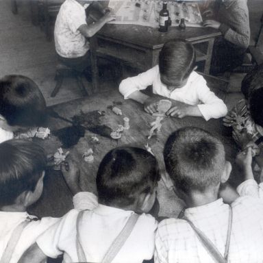 Misión Cultural en Viana do Bolo (Ourense). ACME. Comisaría de Extensión Cultural. Signatura 79311_s13_f0013. Año ¿1958?. Fotógrafo: Eugenio Picazas