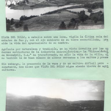 Misión Cultural en Viana do Bolo (Ourense). ACME. Promoción Educativa. Comisaría de Extensión Cultural. Signatura 079295_s01_f0001-0002