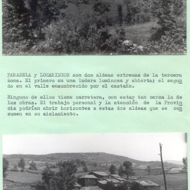 Misión Cultural en Viana do Bolo (Ourense). ACME. Promoción Educativa. Comisaría de Extensión Cultural. Signatura 079295_s01_f0017-0018