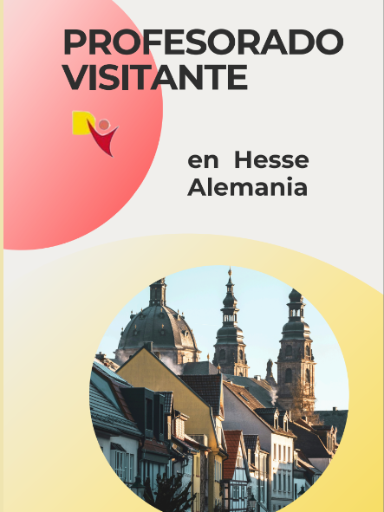Folleto tríptico Profesorado Visitante en Hesse. Curso 25-26 (en español)