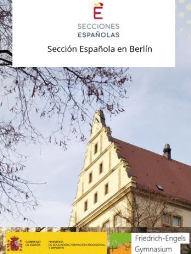 Folleto tríptico Sección Española de Berlín. 2025 (en alemán)