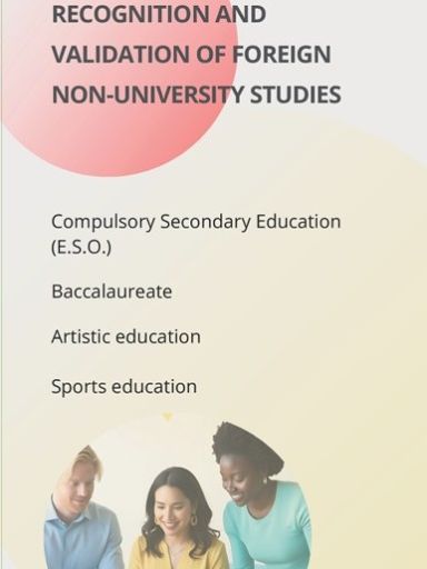 desplegable de información sobre homologaciones de estudios no universitarios