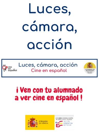 cartel luces cámara acción